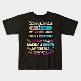 Awesome Caregiver Kids T-Shirt